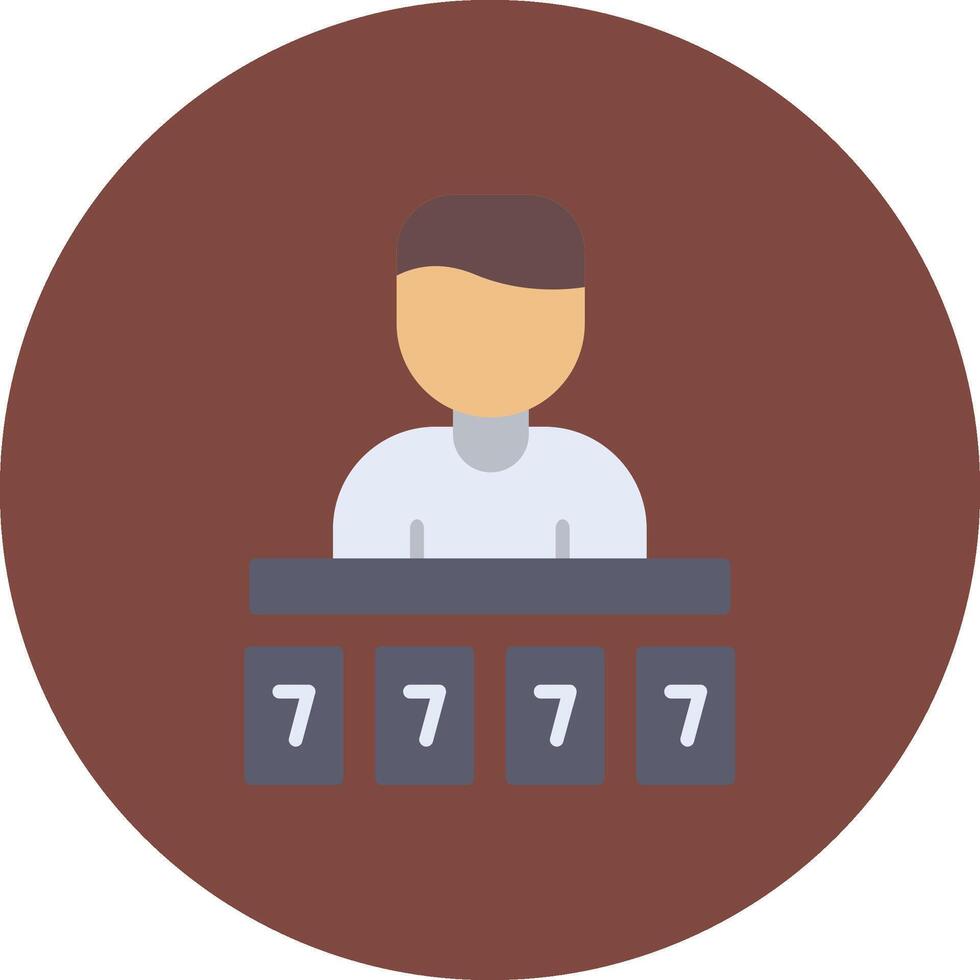 Croupier Digital UX Symbol vector