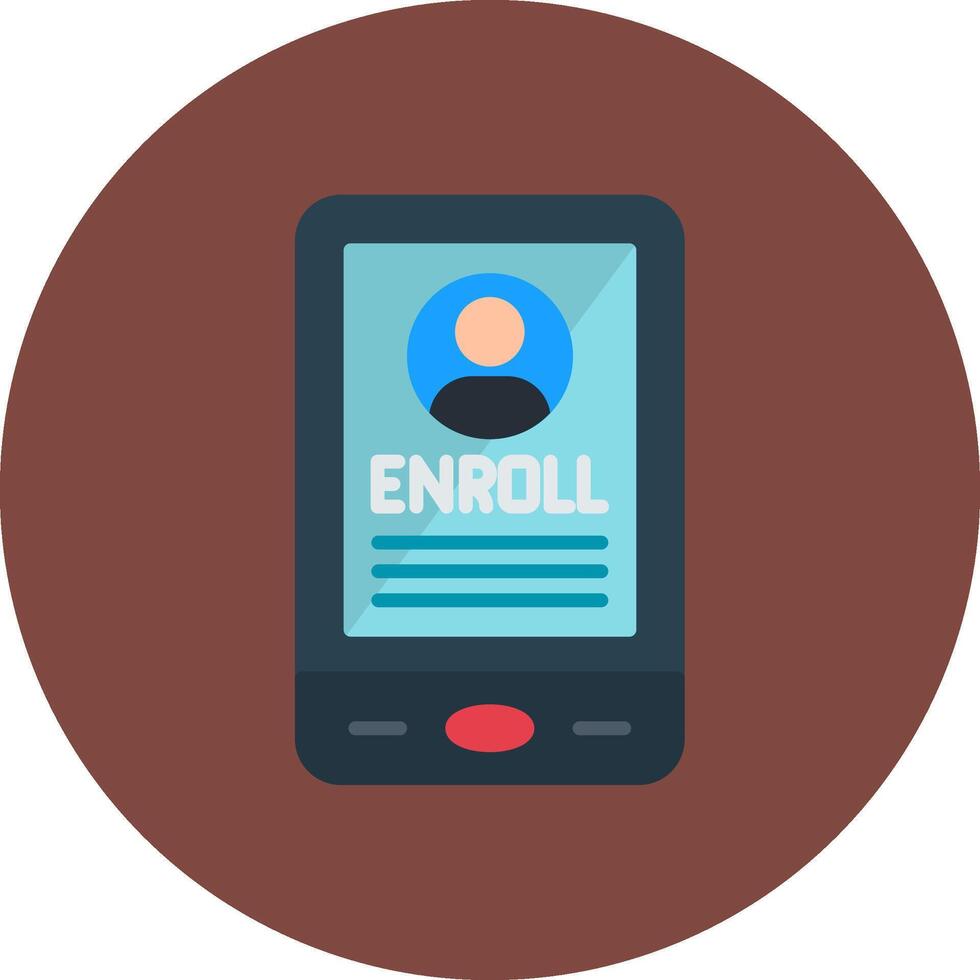 Enroll Compact UI Stamp vector