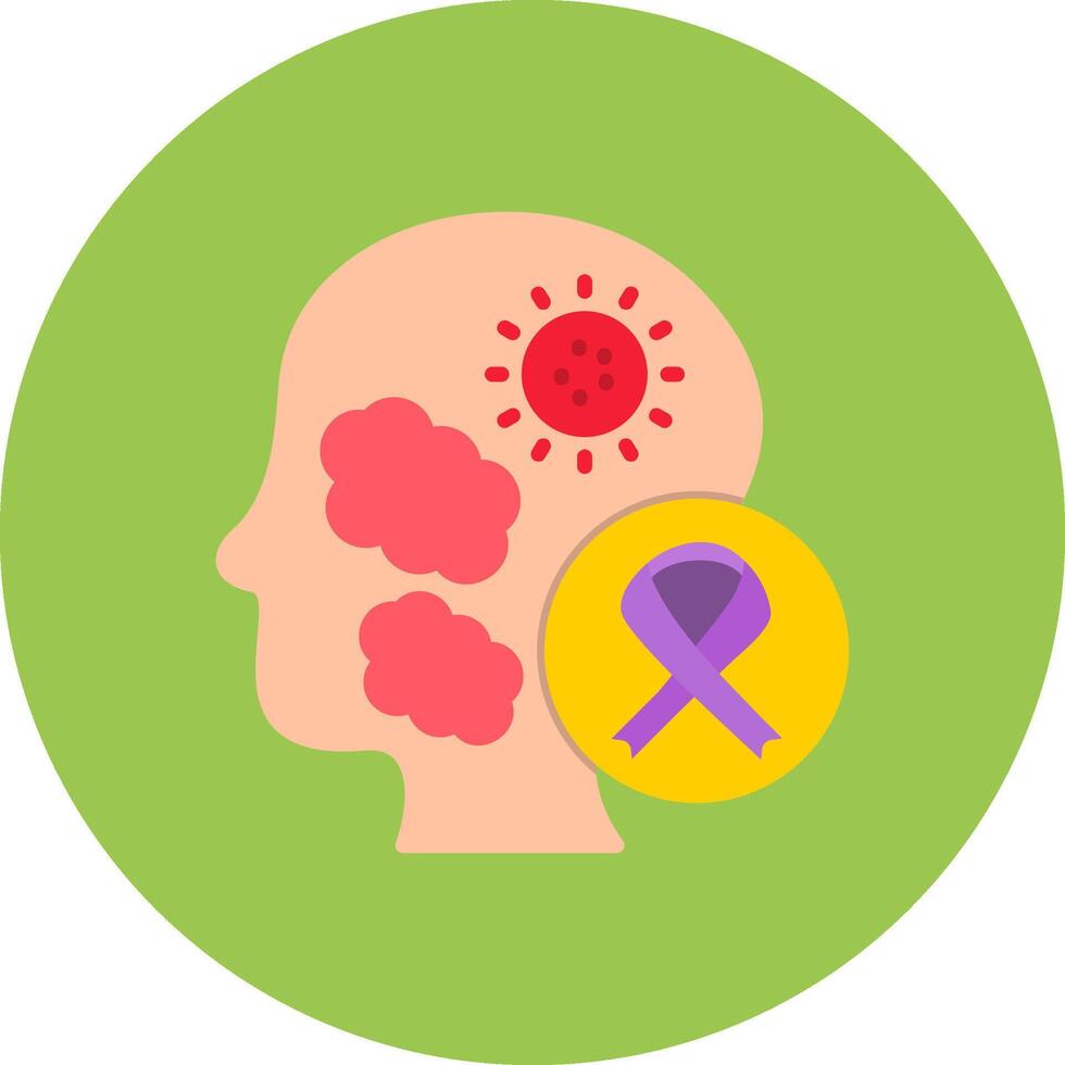 Brain Cancer Urban App Token vector