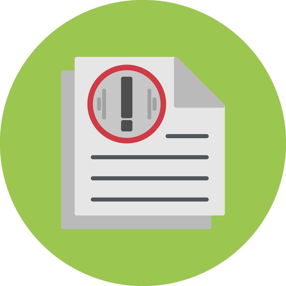 Document Vivid Icon Element vector