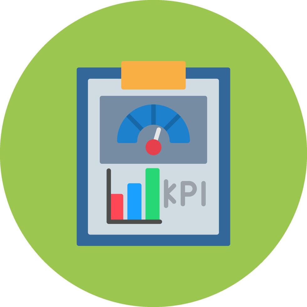 Kpi Sharp Icon Element vector