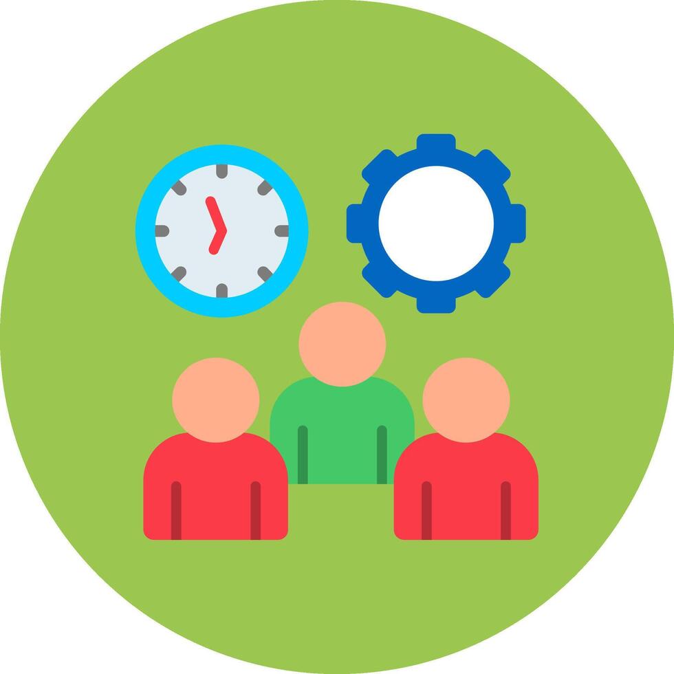Work Time Intuitive Sketch Piece vector
