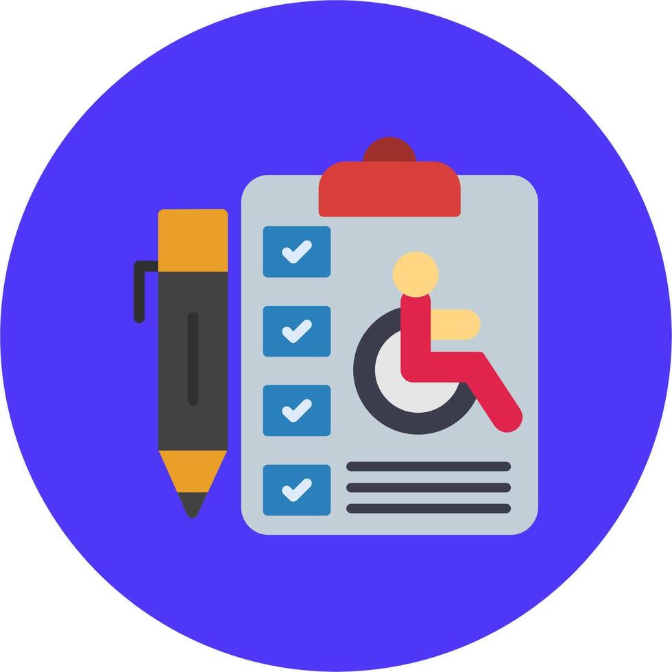 Disability Mobile App Object vector