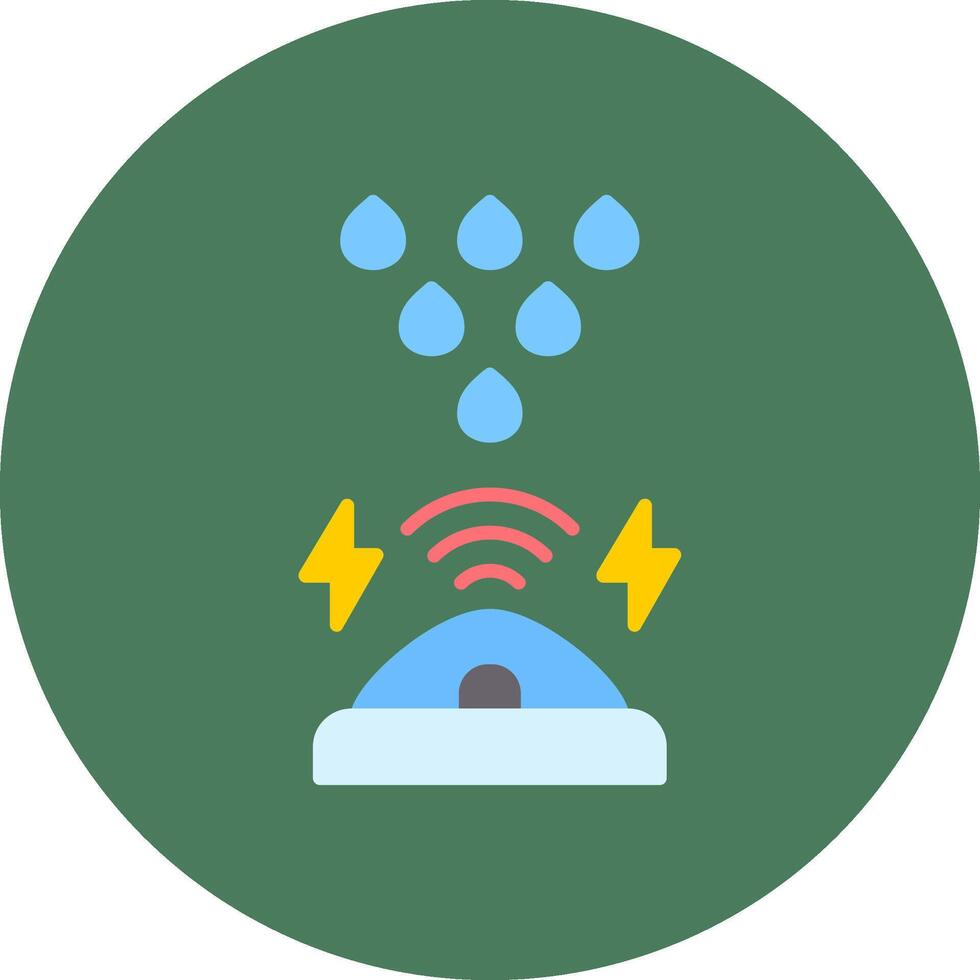 Rain Sensor Refined Line Symbol vector