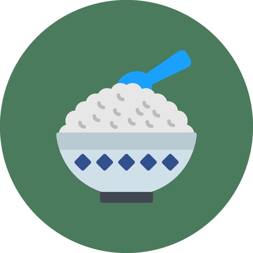 Rice Bowl Modern App Symbol vector