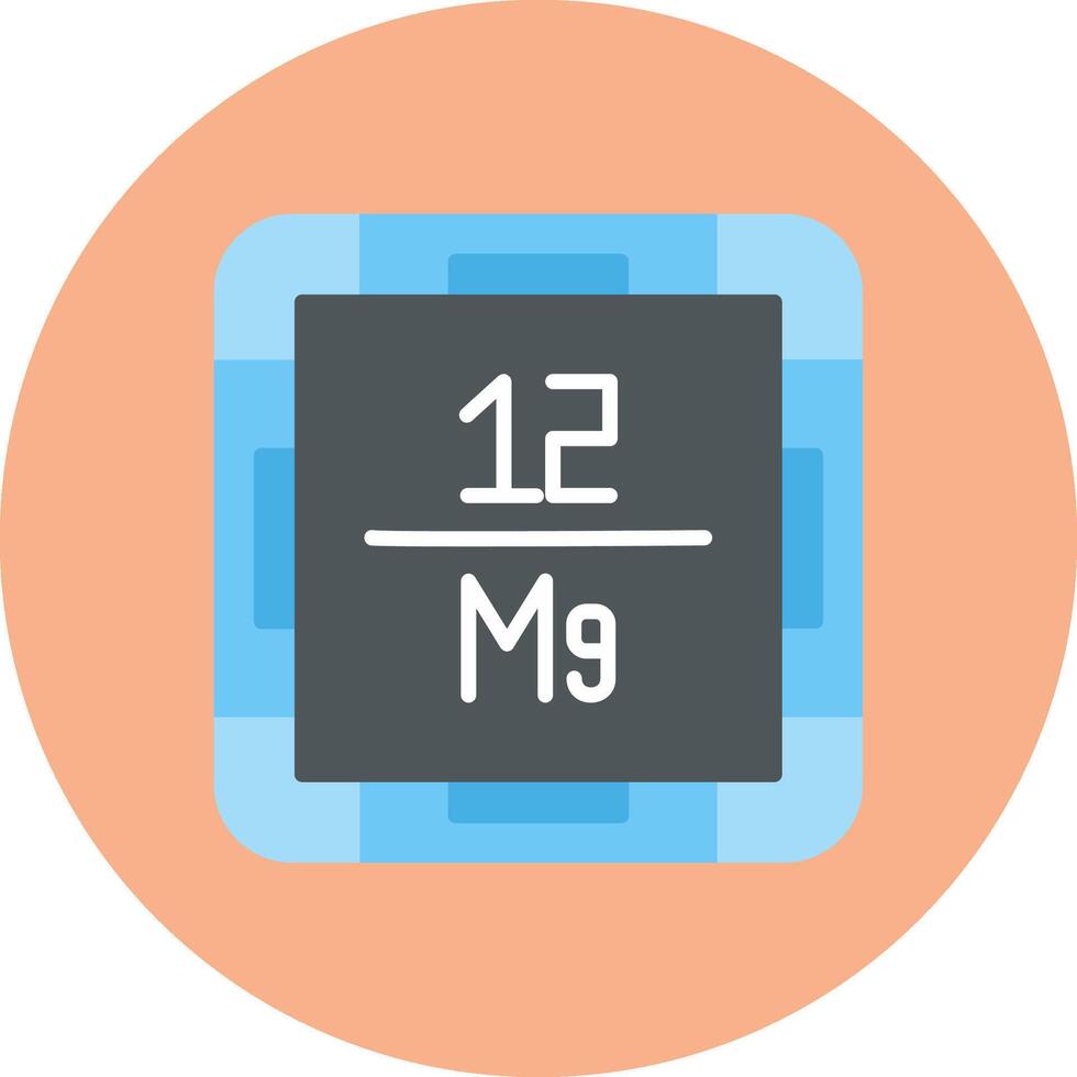 Magnesium Vivid Icon Element vector