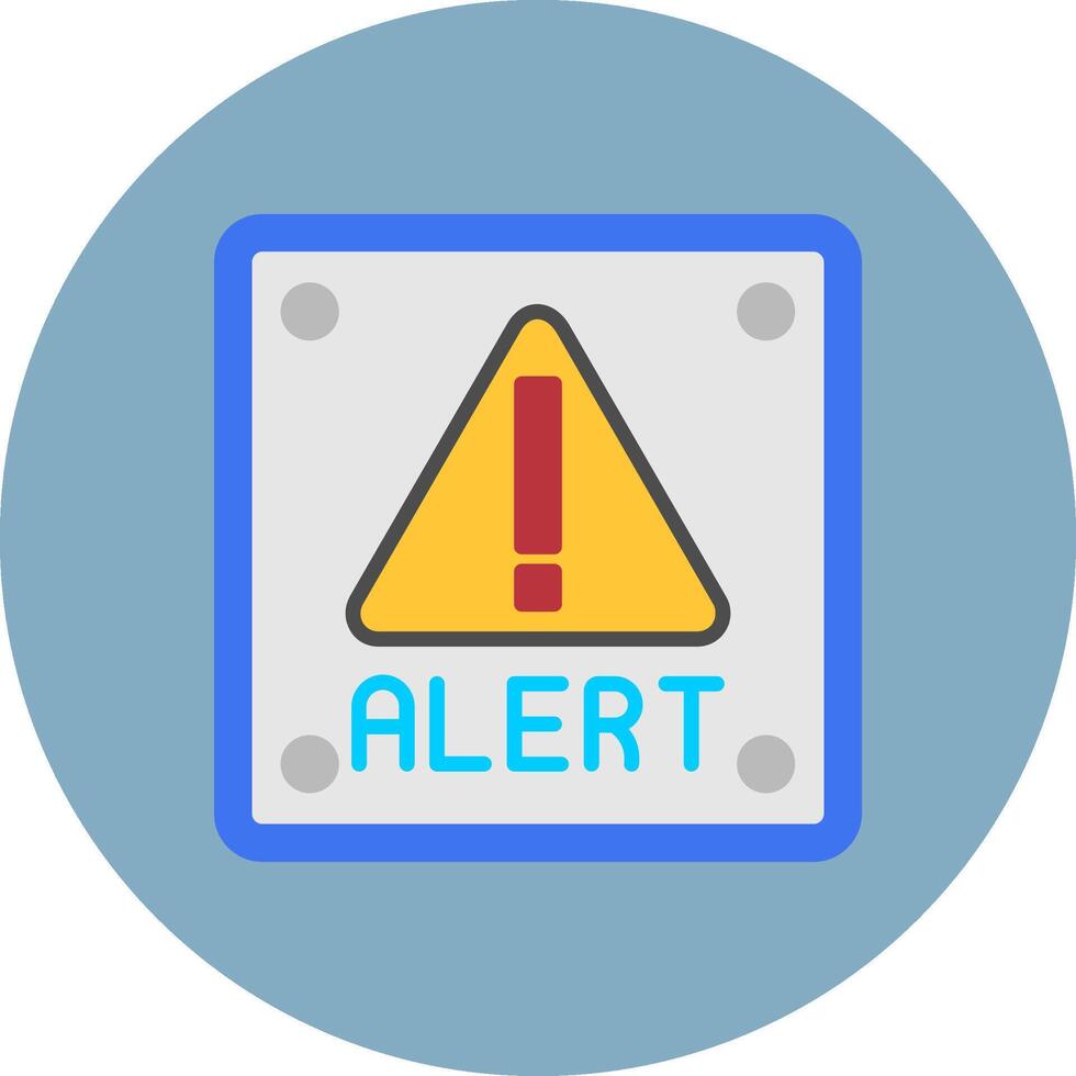 Alert Neon UX Object vector