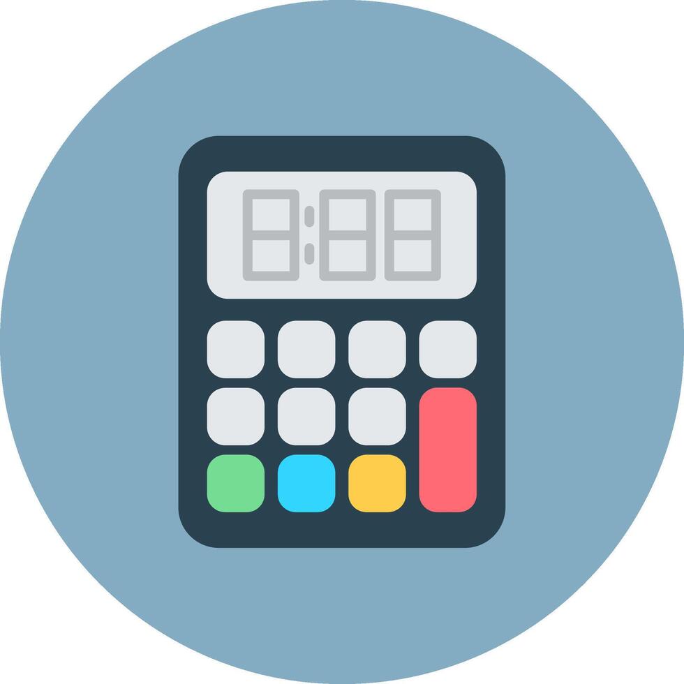 Calculator Sharp Icon Element vector