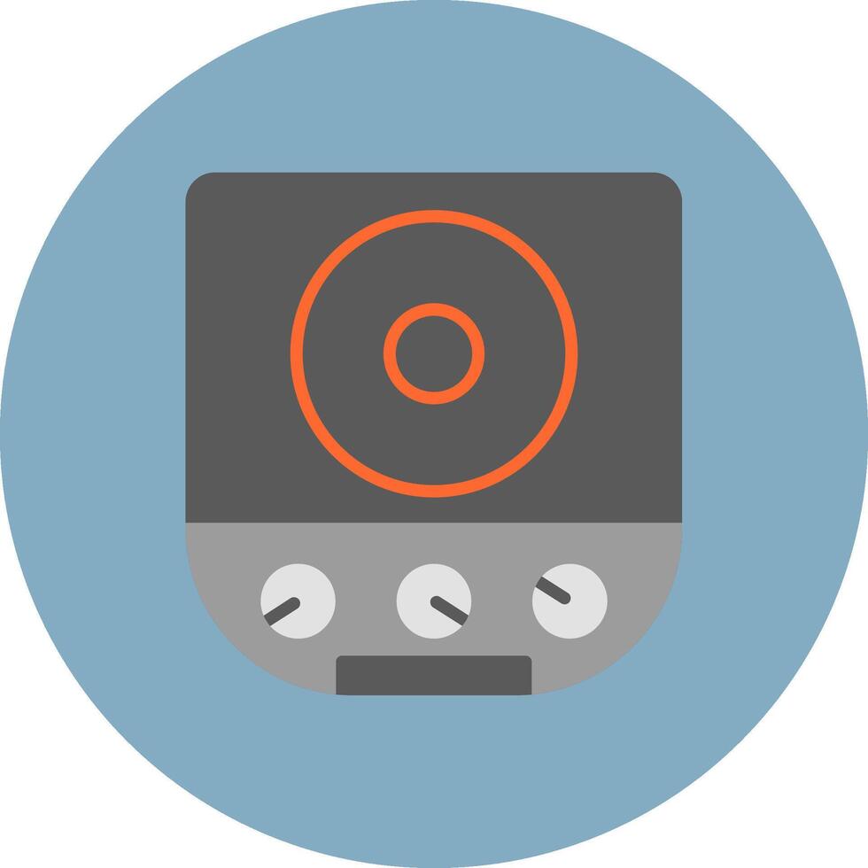 Cooktop Mobile App Object vector
