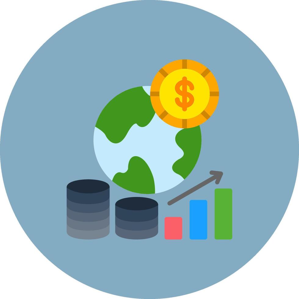 Economic Neon UX Object vector