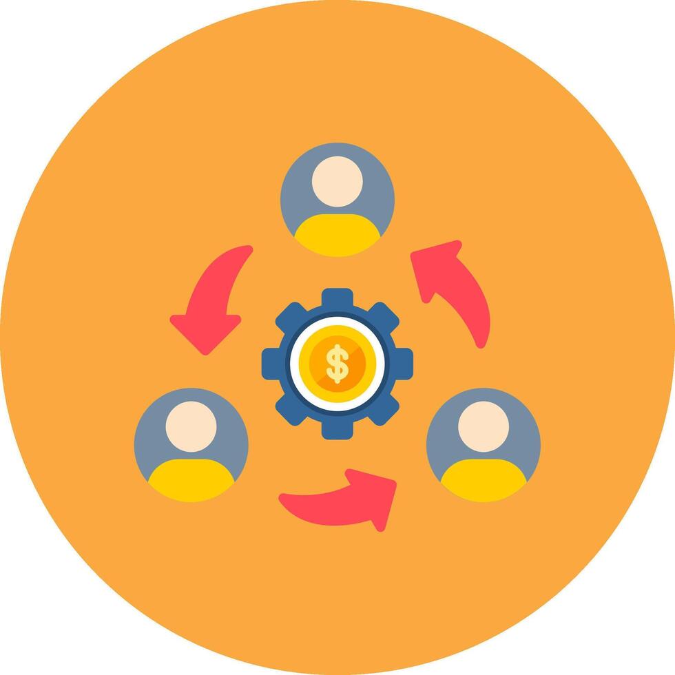 Collaboration Iconic Visual Mark vector