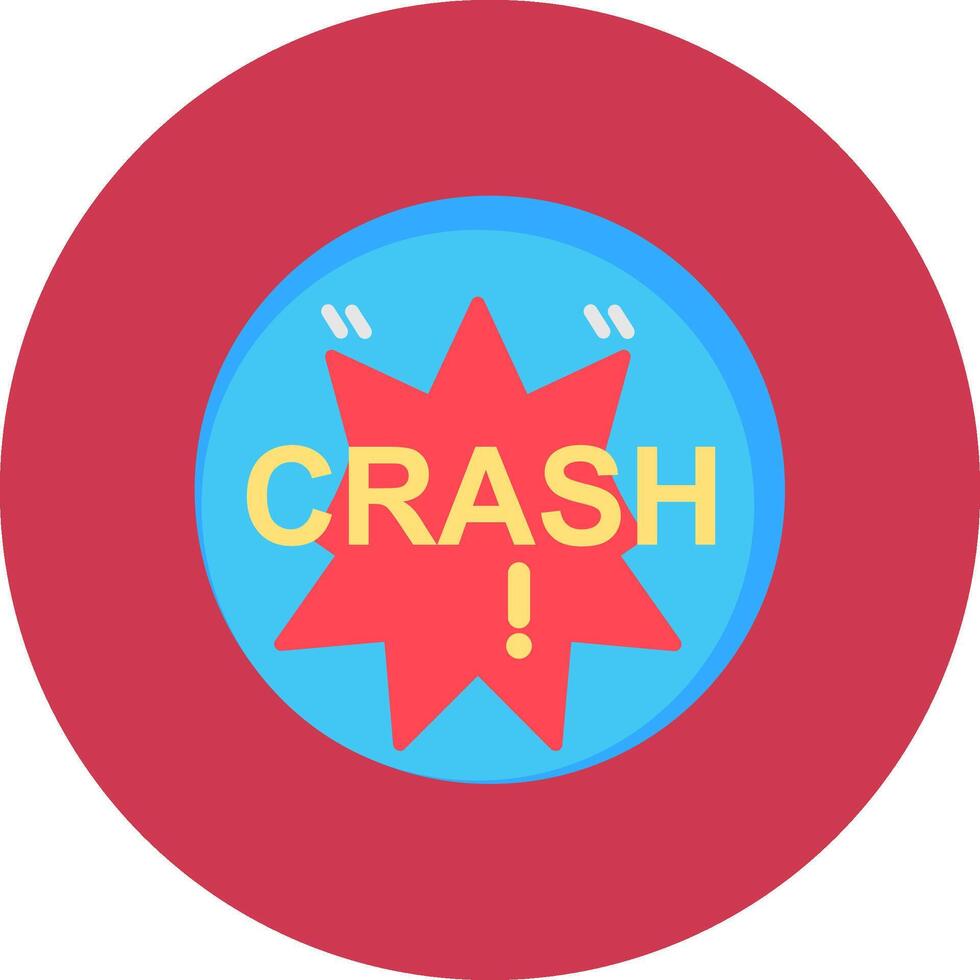 Crash Balanced Icon Badge vector