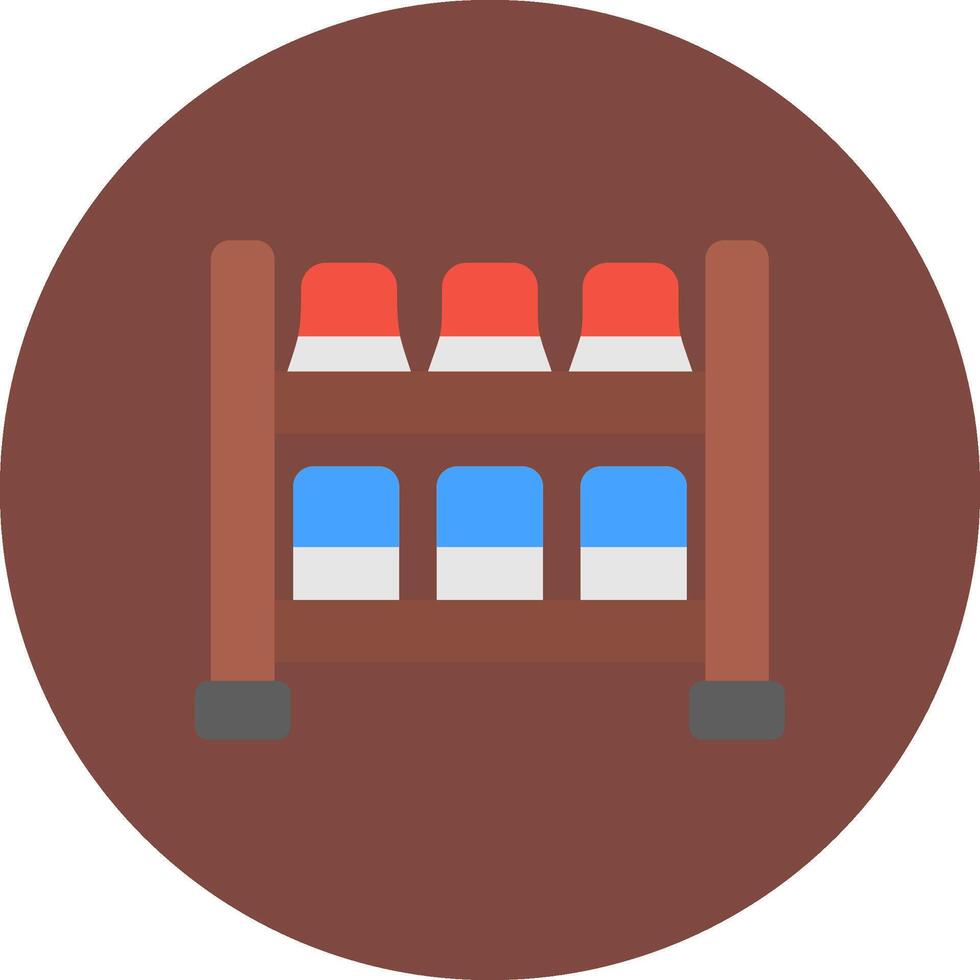 Shoe Rack Concept Line Badge vector