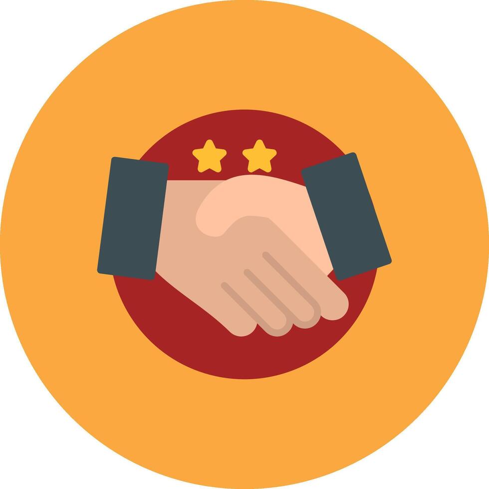 Shake Hands Ultra Line Piece vector