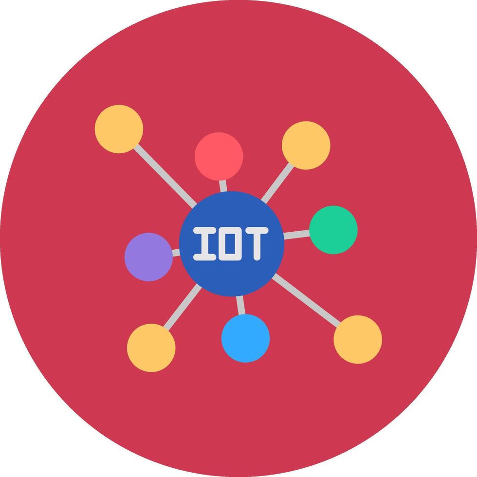 Iot Geometric Badge Mark vector