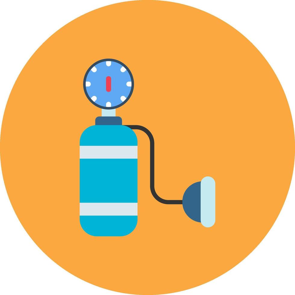 Oxygen Tank Conceptual Web Symbol vector