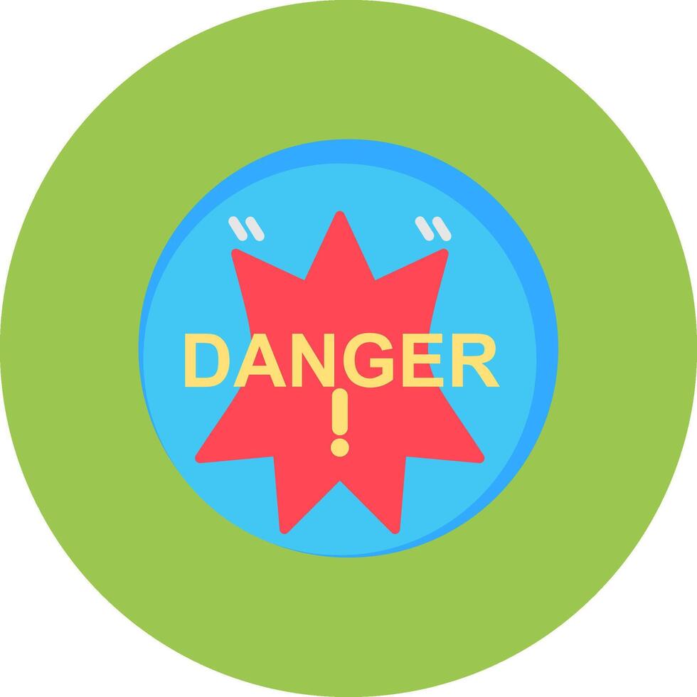 Danger Clear Line Sketch vector