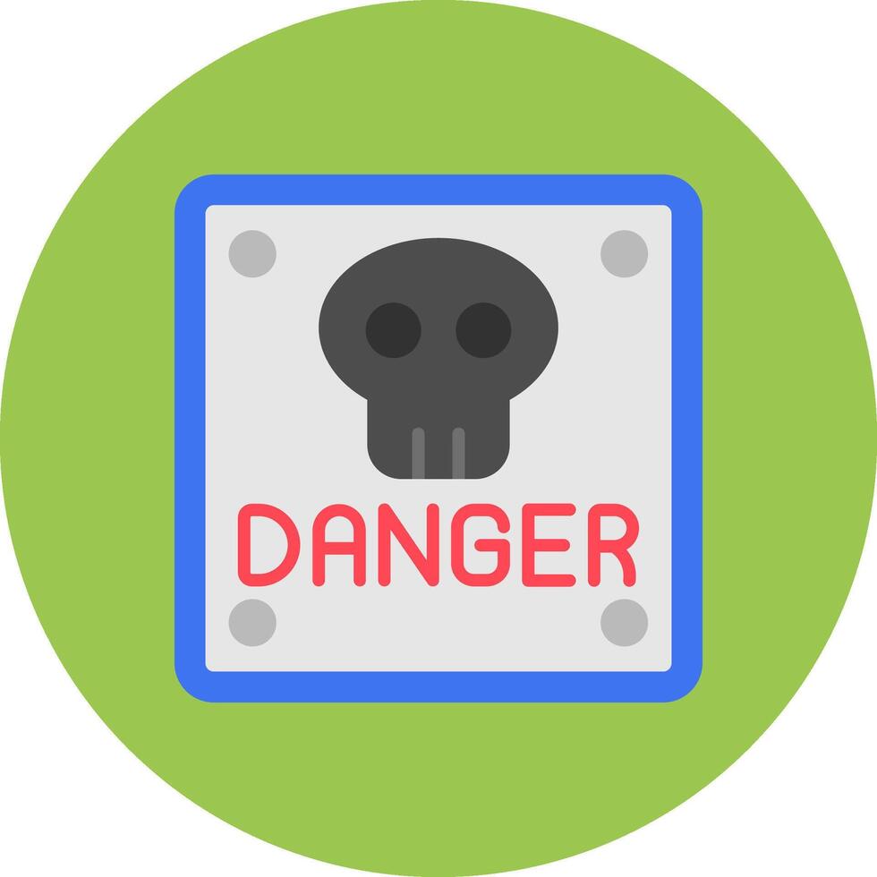 Danger Iconic Sketch Token vector