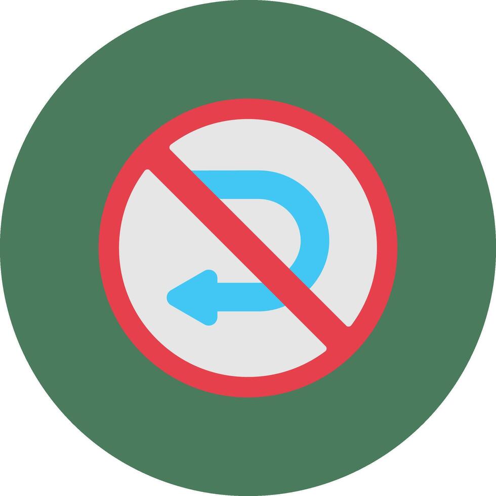 U Turn Advanced Sketch Mark vector