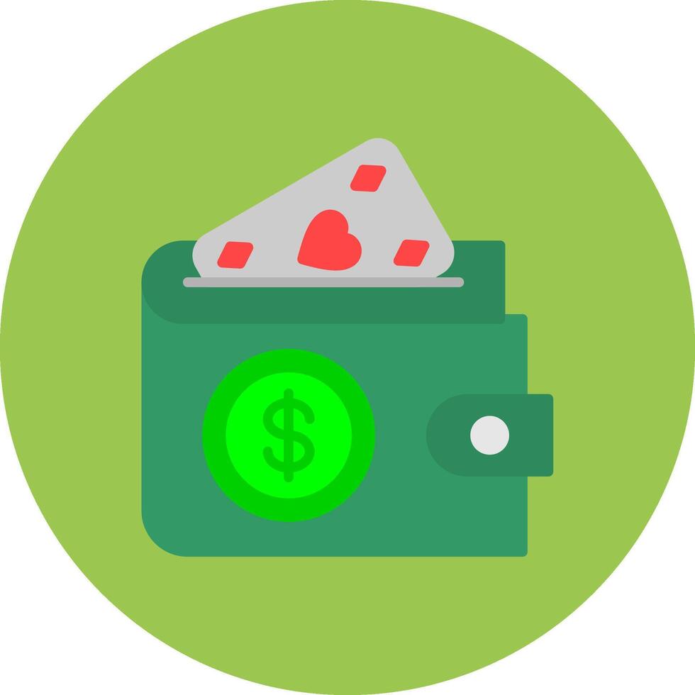 Wallet With Card Sticking Creative UX Stamp vector