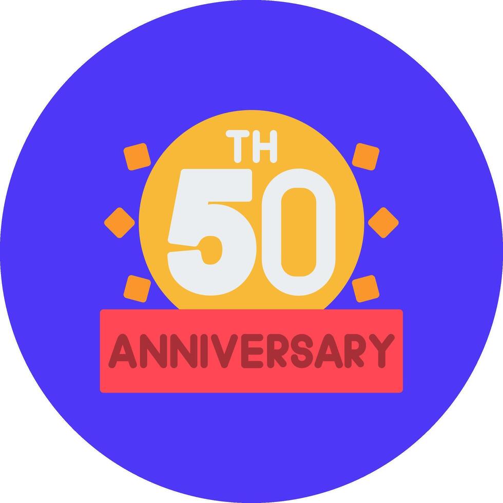 50th Anniversary Urban Sketch Symbol vector