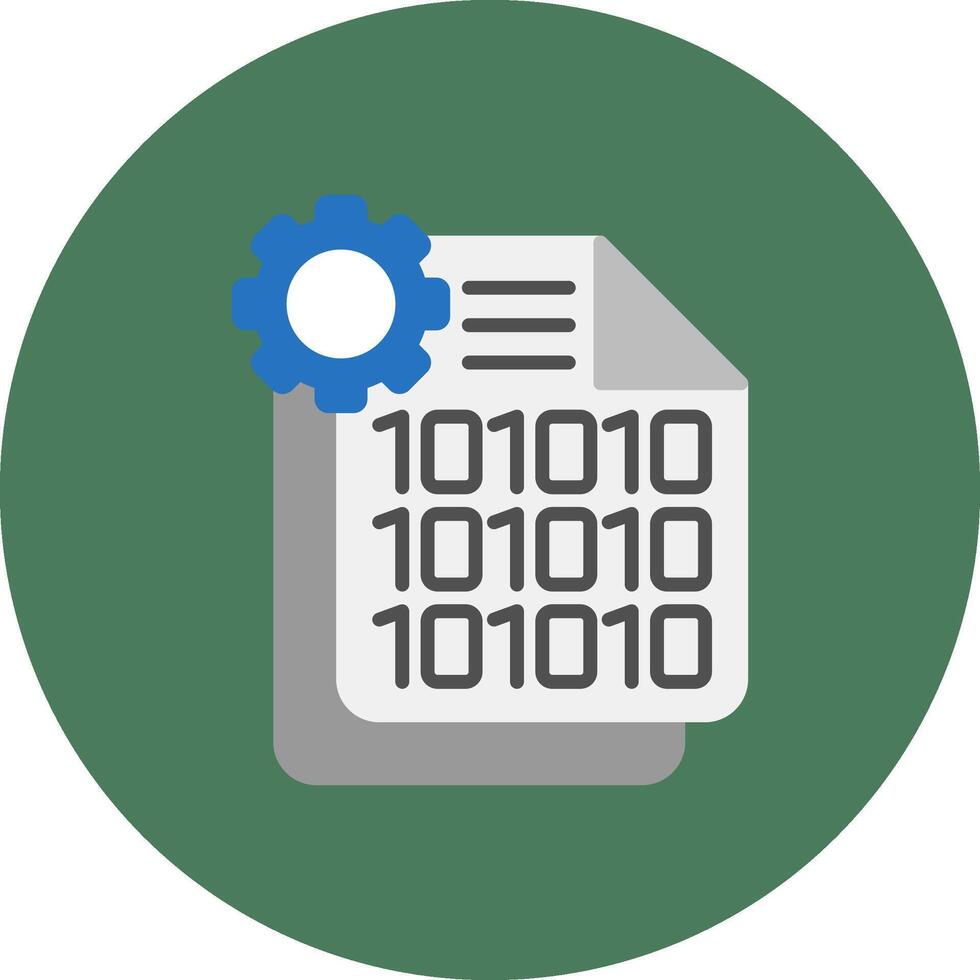 Binary Code Sharp Icon Element vector