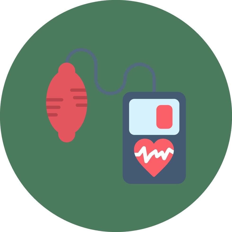 Blood Pressure Refined Line Symbol vector