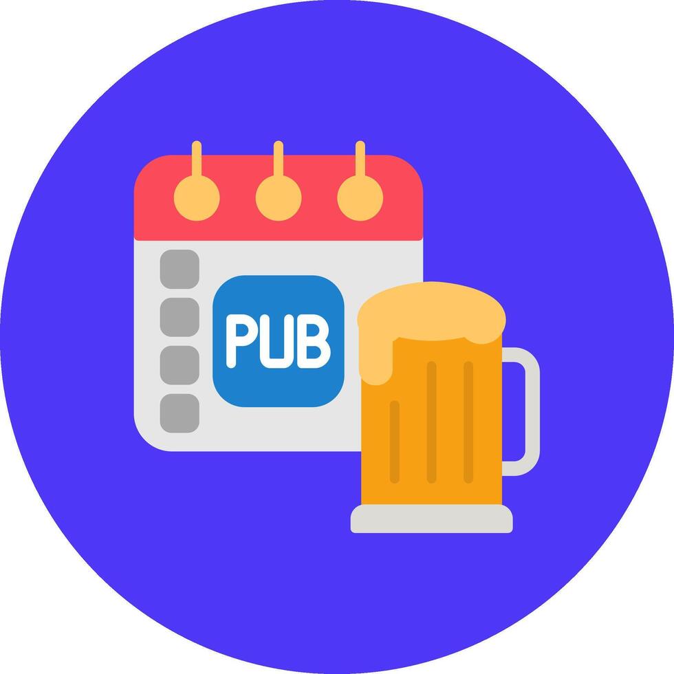 Pub Future Icon Badge vector