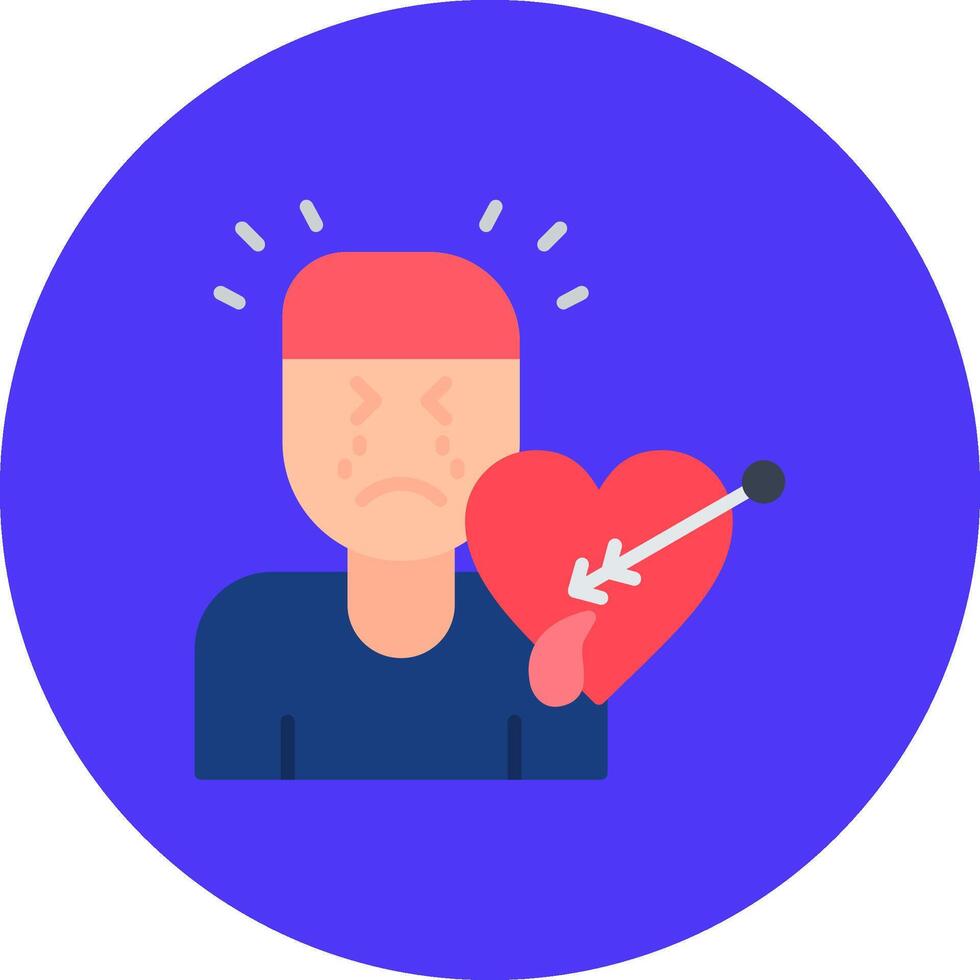 Mental Breakdown Simple Badge Piece vector
