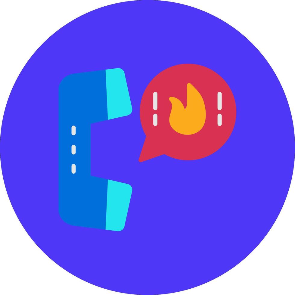 Emergency Call Dynamic Badge Mark vector