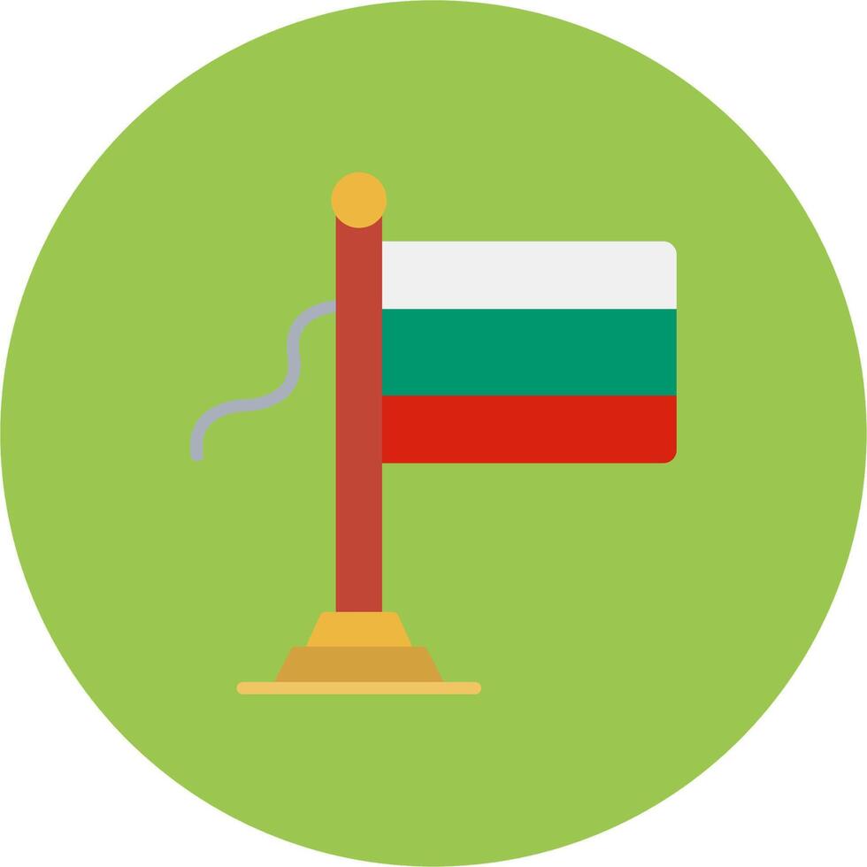 Bulgaria Flag Neon Frame Mark vector