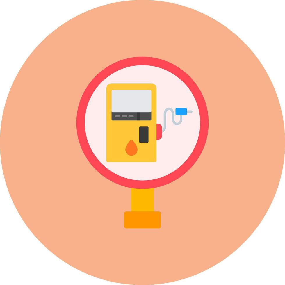 Gas Station Bright System Token vector