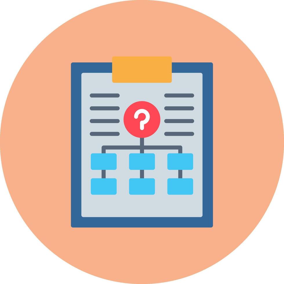 Organization Chart Clean UI Feature vector