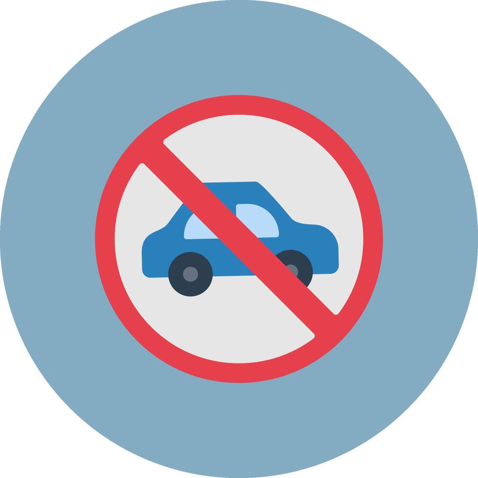 No Parking Intuitive Design Badge vector