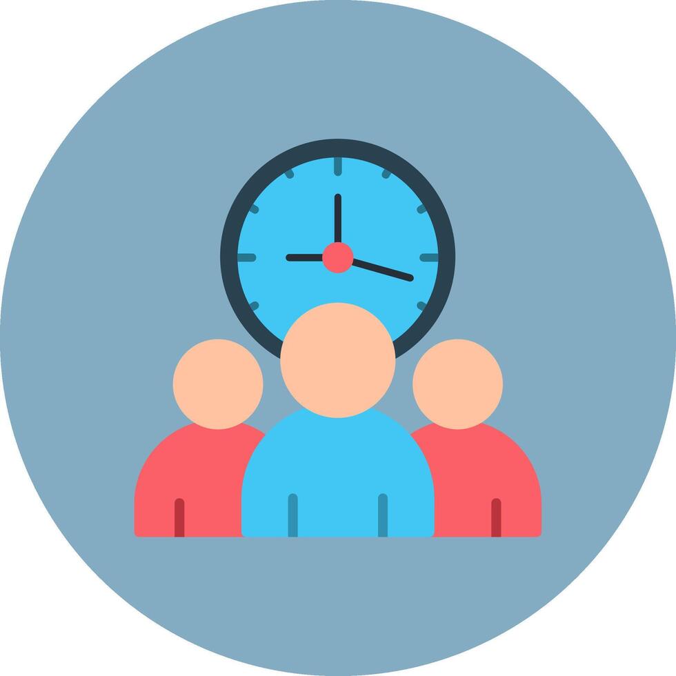 Team Management Iconic Sketch Token vector