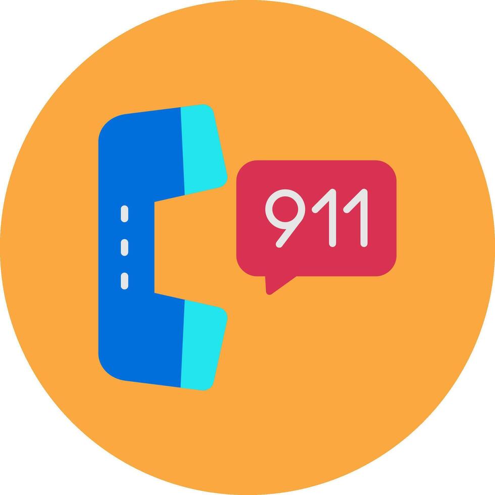 911 Call HighTech Frame Token vector