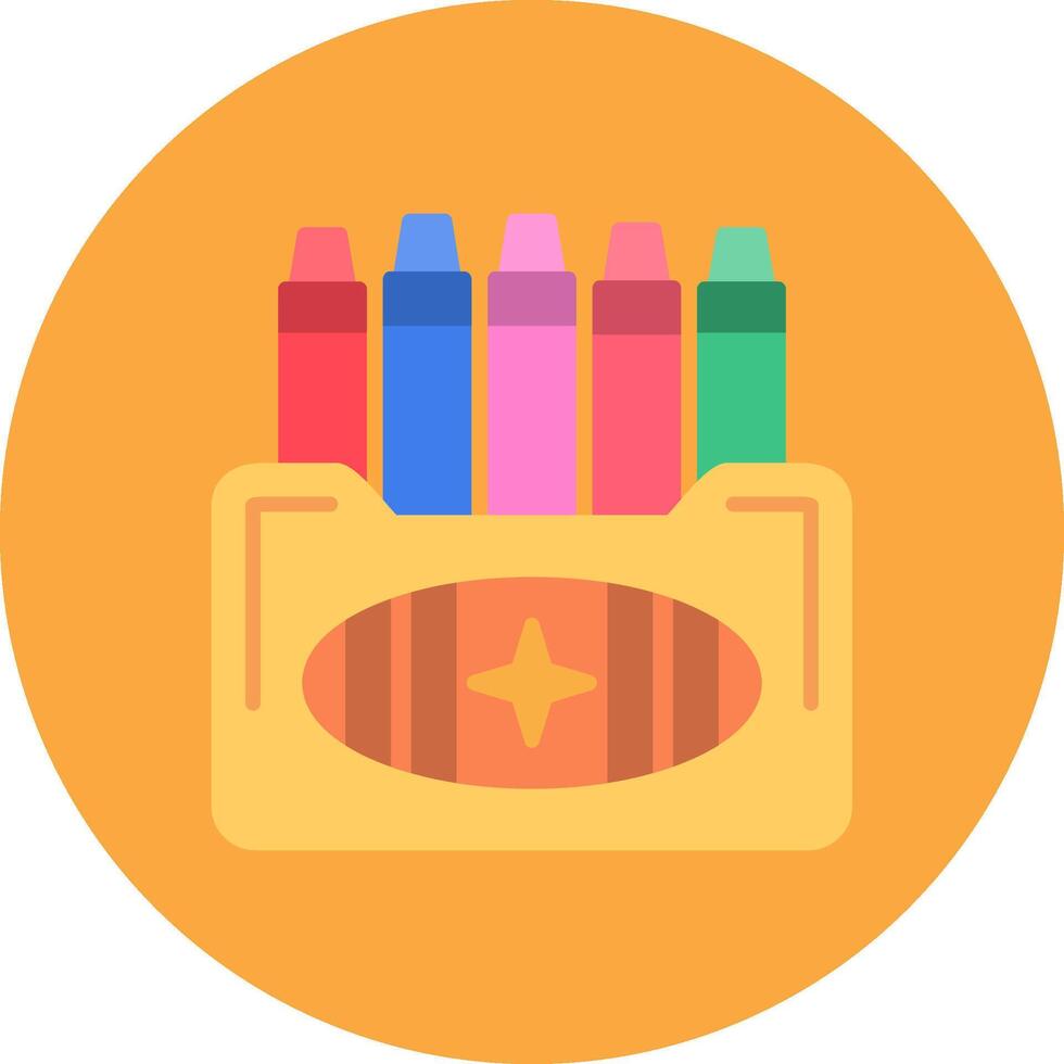 Crayon Streamlined Icon Symbol vector