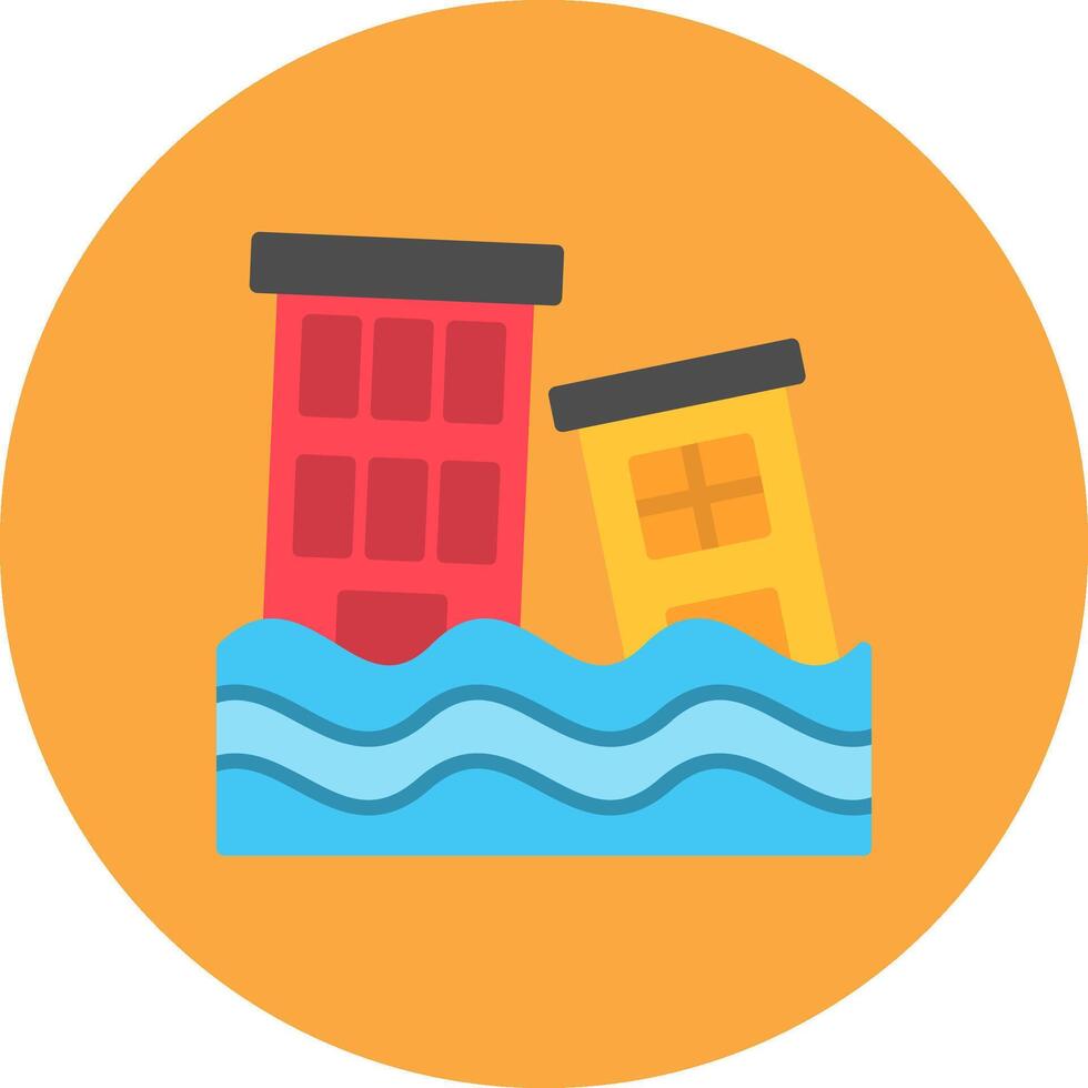 Flood Isometric Icon Unit vector