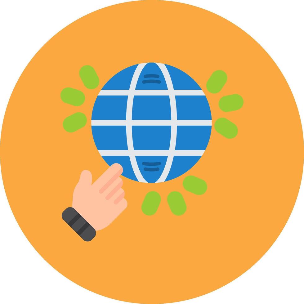 Global Services Flat Shape Mark vector