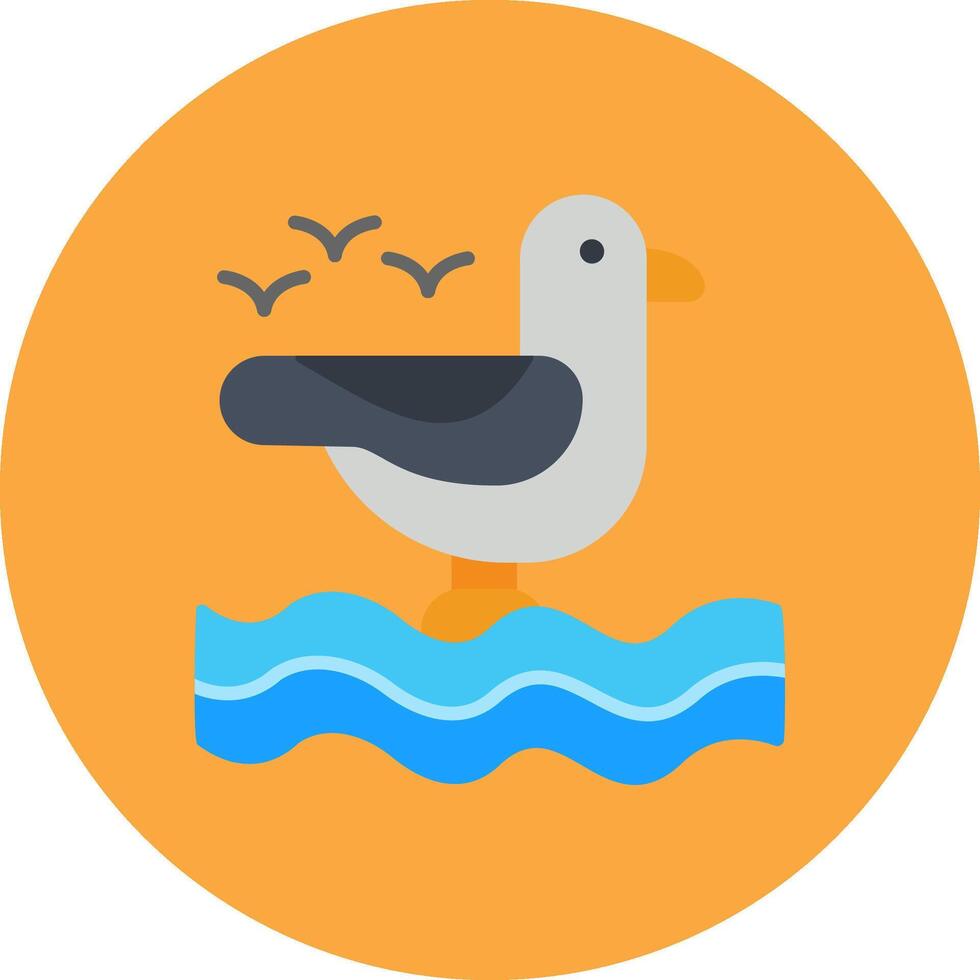 Seagull Modern App Symbol vector