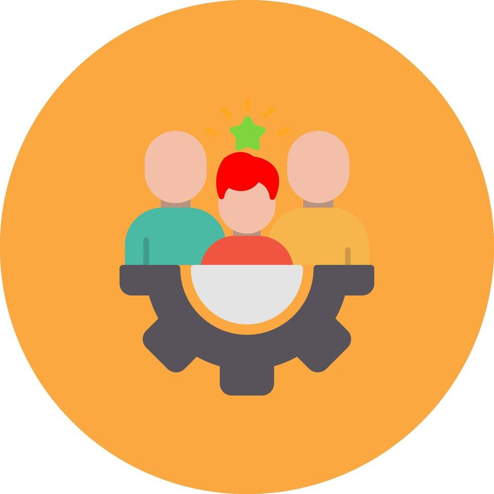 Teamwork Modern Outline Symbol vector