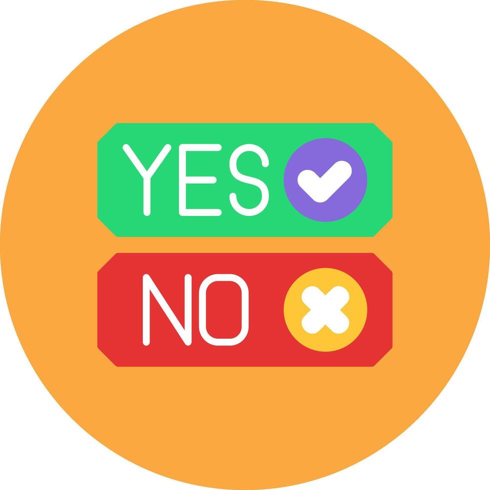 Yes Or No Urban Grid Badge vector
