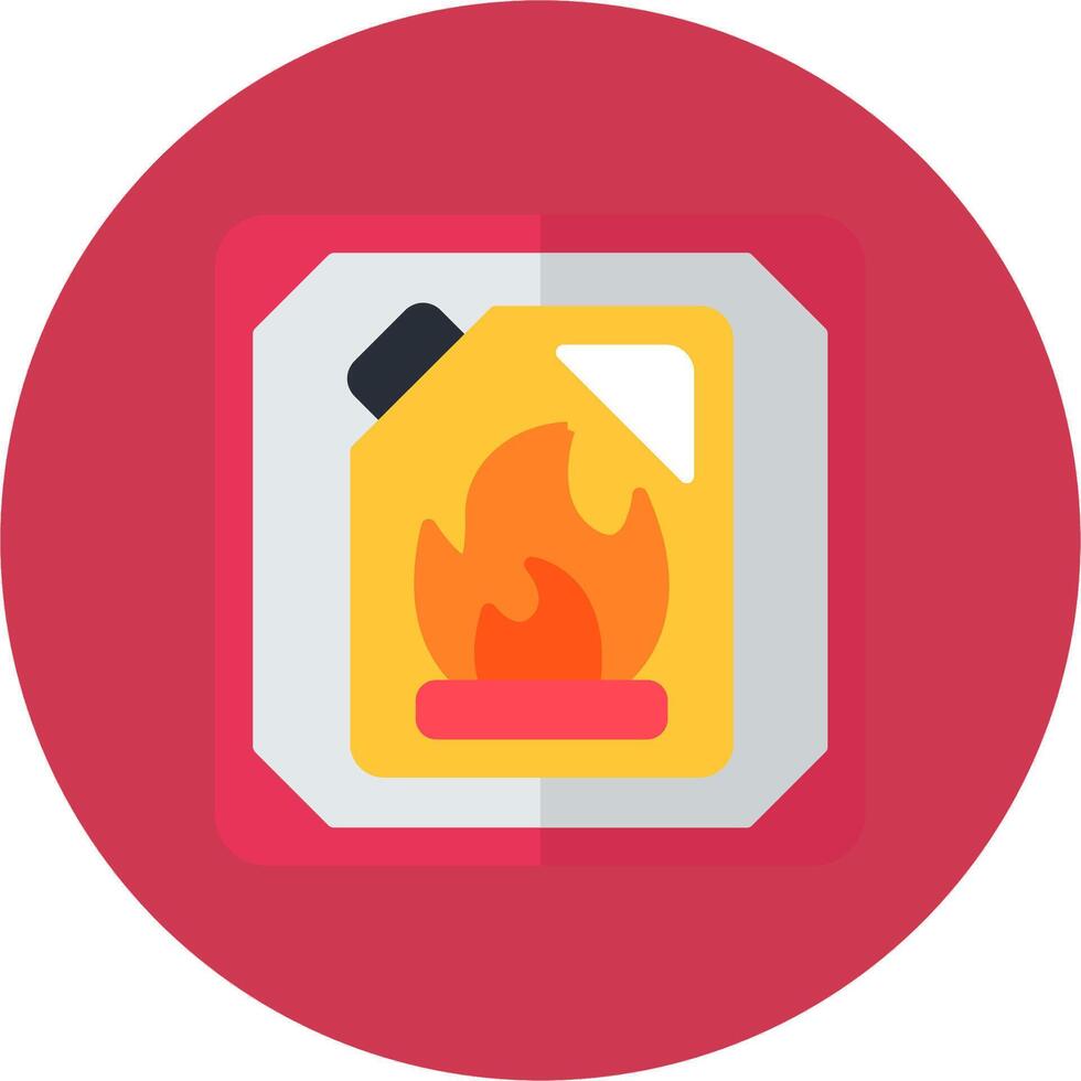 Flammable Materials Creative UX Module vector