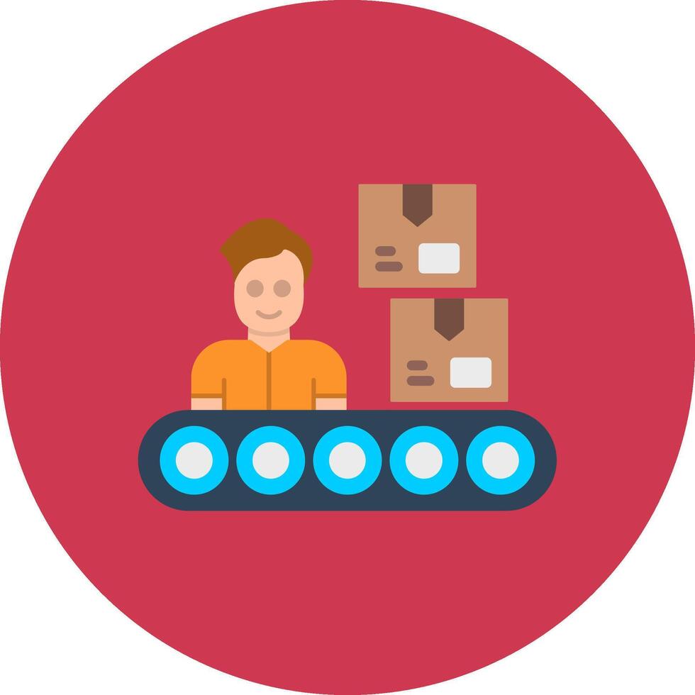 Manufacturing Soft Line Piece vector