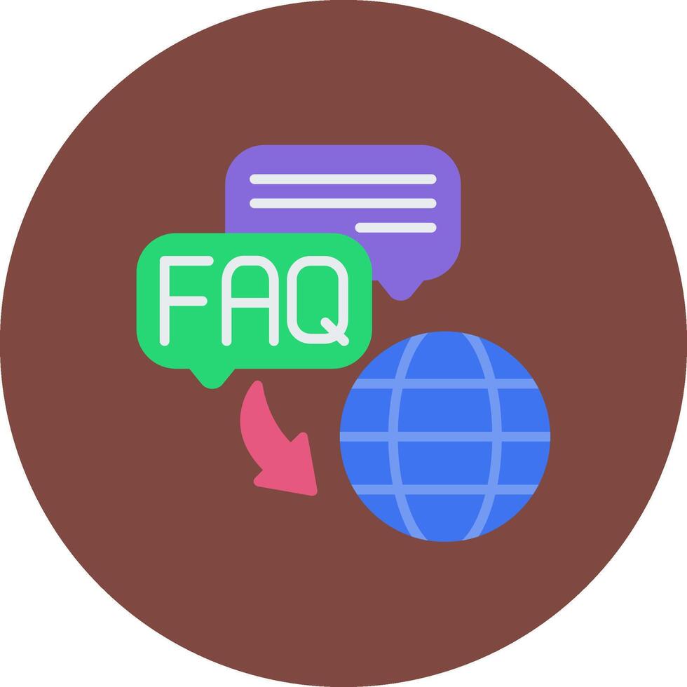 Faq Vibrant Web Pattern vector