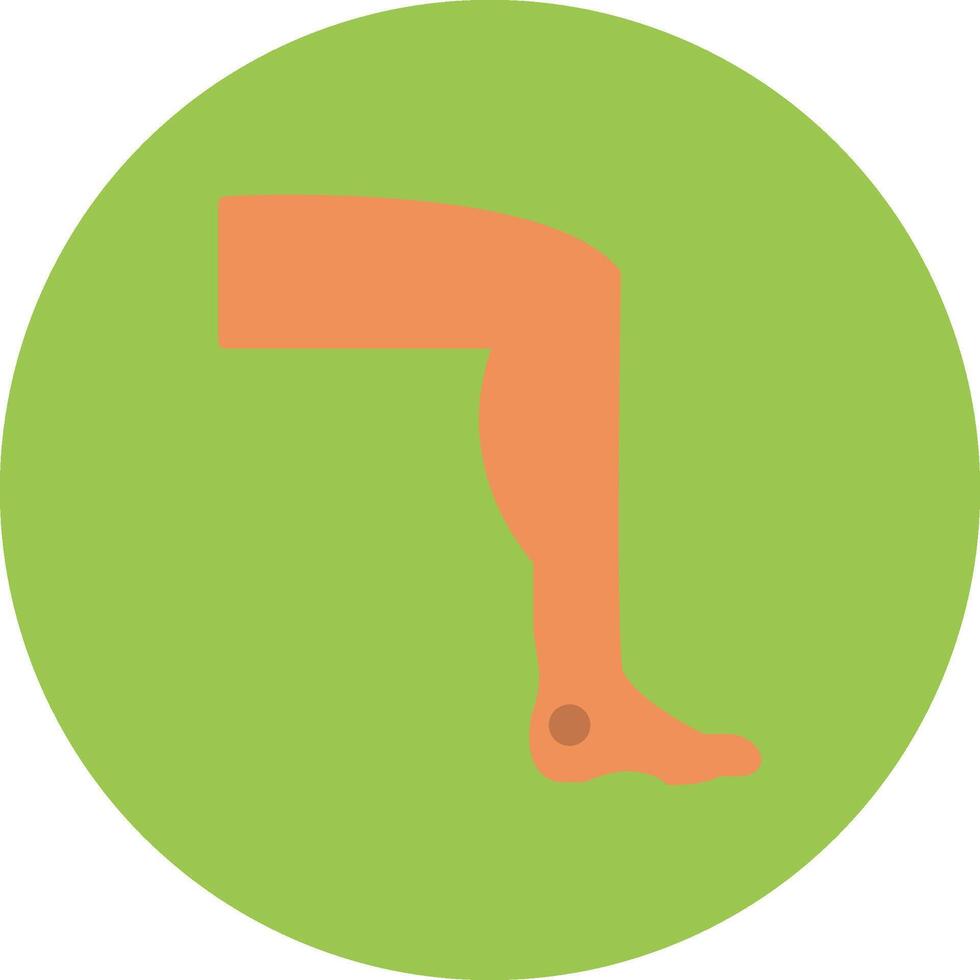 Leg Balanced Icon Badge vector