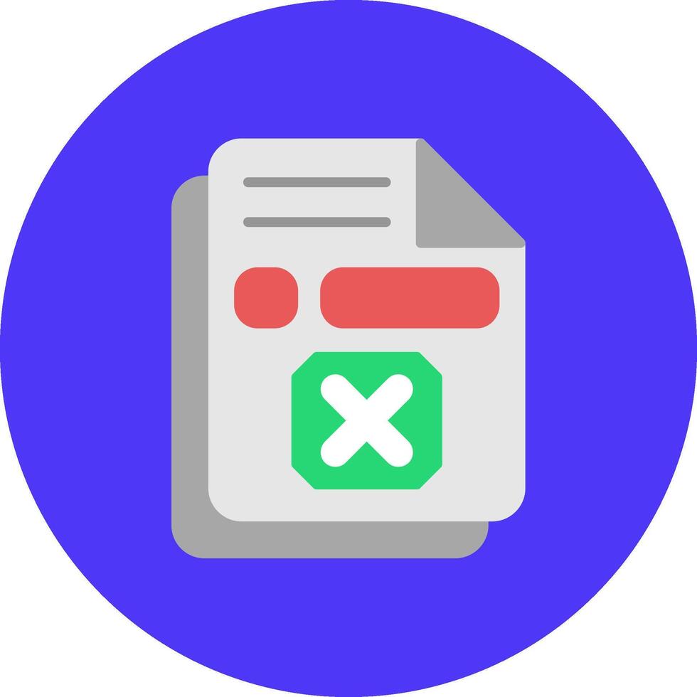 List Flat Shape Mark vector