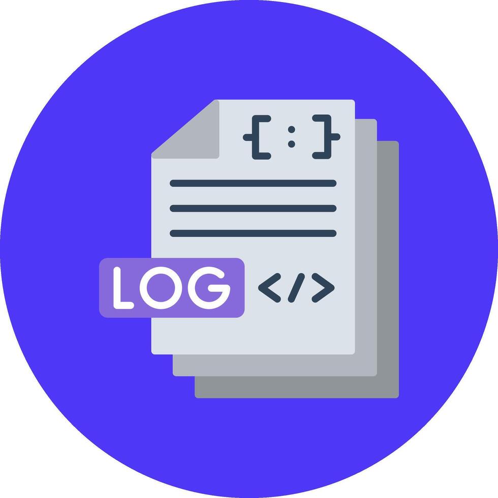 Log File Creative UX Module vector