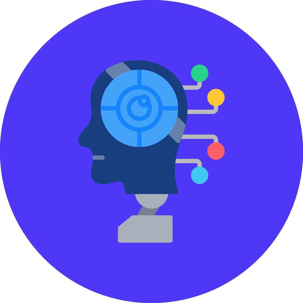 robot vibrante web modelo vector