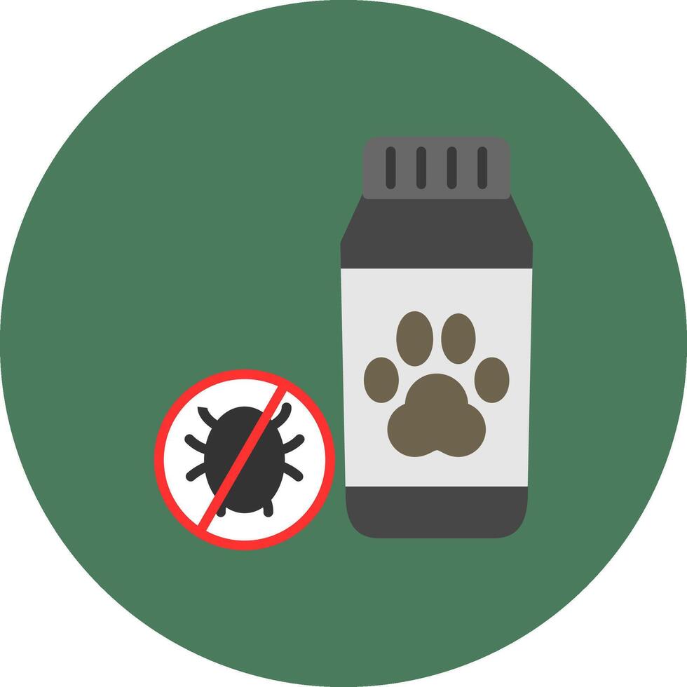Anti Flea Abstract Visual Token vector